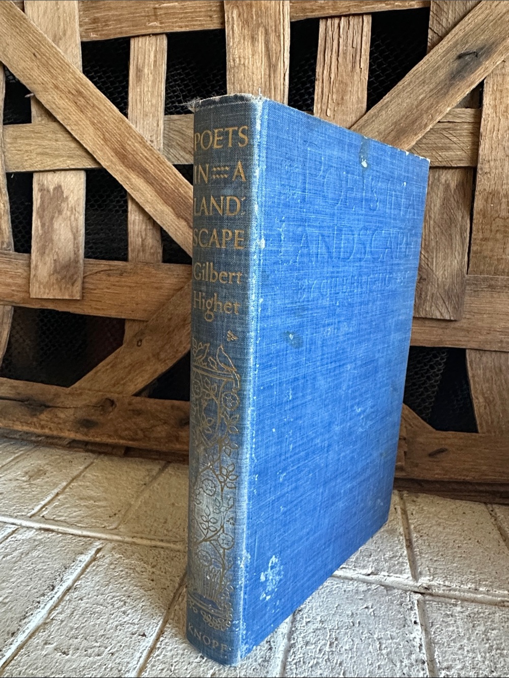 Poets in a Landscape Gilbert Highet Published by Alfred A. Knopf, 1957 FIRST ED